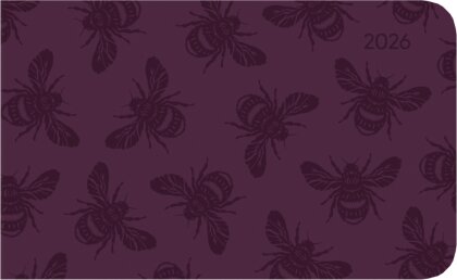 Ladytimer TO GO Deluxe Purple 2026 - Taschen-Kalender 15,3x8,7 cm- Tucson Einband - mit Motivprägung - Weekly - 128 Seiten - Alpha Edition