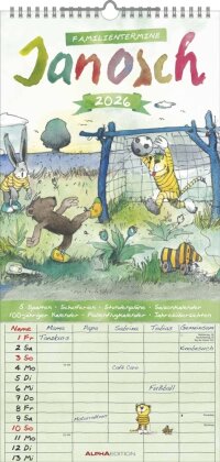Janosch 2026 Familienplaner - Familien-Timer - Termin-Planer - Kinder-Kalender - Familien-Kalender - 22x45