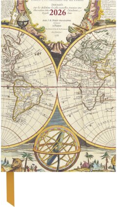 Antique Maps 2026 - Diary - Buchkalender - Taschenkalender - 10x15