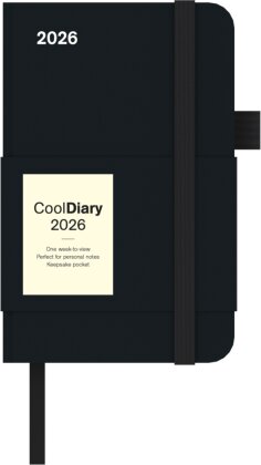 Black 2026 - Diary - Buchkalender - Taschenkalender - 9x14