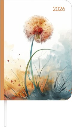 Lady Journal Blowballs 2026 - Pusteblume - Taschenkalender A6 (10,7x15,2 cm) - Weekly - 192 Seiten - Notiz-Buch - Termin-Planer