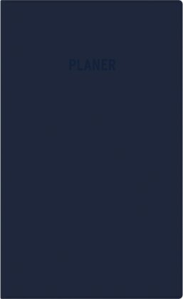 Taschenplaner blau 2026 - Bürokalender 9,5x16 cm - 64 Seiten - 1 Woche auf 1 Seite - separates Adressheft - faltbar - Notizheft - 540-1015