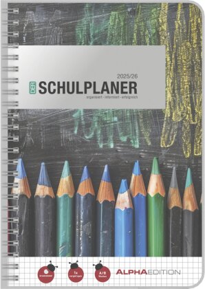 Schulplaner Ringbuch schwarz