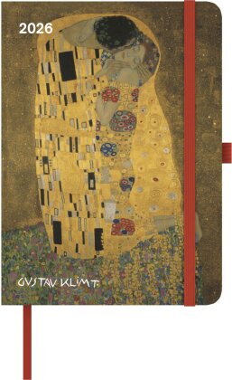 Gustav Klimt 2026 - Buchkalender - Taschenkalender - Kunstkalender - 16x22