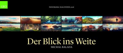 GEO Panorama: Der Blick ins Weite 2026 - Panorama-Kalender - Wand-Kalender - Großformat-Kalender - 137x60