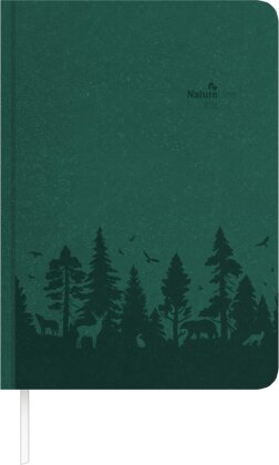 Buchkalender Nature Line Forest 2026 - Taschen-Kalender A5 - 1 Tag 1 Seite - 416 Seiten - Umwelt-Kalender - mit Hardcover - Alpha Edition
