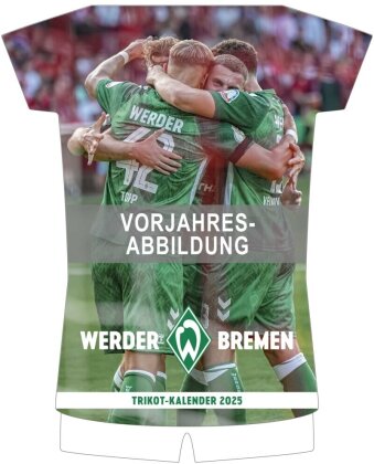 Werder Bremen 2026 - Trikotkalender - Fan-Kalender - Fußball-Kalender - 34,1x42 - Sport