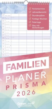 Familienplaner Prisma - mit 5 Spalten