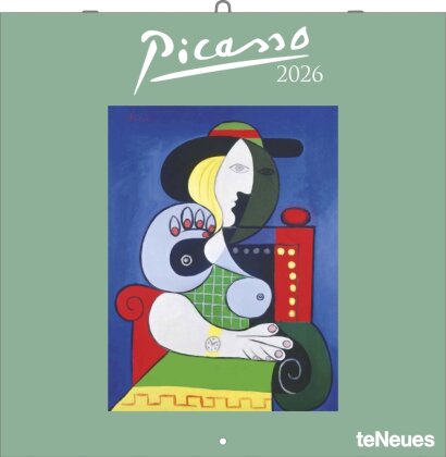 Picasso 2026 - Wand-Kalender - Broschüren-Kalender - 30x30 - 30x60 geöffnet - Kunst-Kalender
