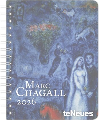 Marc Chagall 2026 - Diary - Buchkalender - Taschenkalender - Kunstkalender - 16,5x21,6