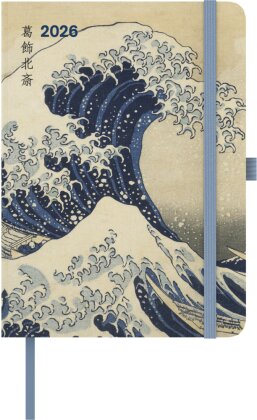 Hokusai 2026 - Buchkalender - Taschenkalender - Kunstkalender - 16x22