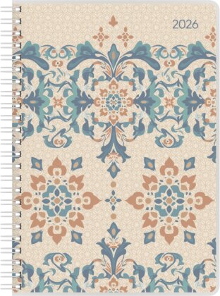 Ladytimer Ringbuch Oriental 2026 - Taschen-Kalender A5 (15x21 cm) - Schüler-Kalender - Weekly - Ringbindung - 128 Seiten - Alpha Edition