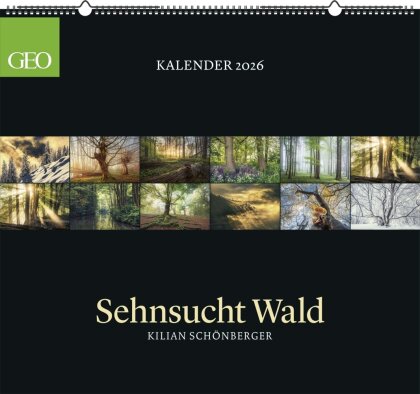GEO Kalender: Sehnsucht Wald 2026 - Wand-Kalender - Natur-Kalender - 60x55