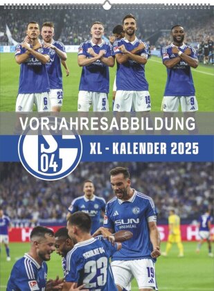 FC Schalke 04 2026 - Poster-Kalender-XL - Fußball-Kalender - Fan-Kalender - 48x64 - Sport
