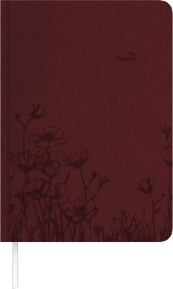Buchkalender Nature Line Flower 2026 - Taschen-Kalender A5 - 1 Tag 1 Seite - 416 Seiten - Umwelt-Kalender - mit Hardcover - Alpha Edition