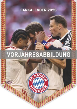 FC Bayern München 2026 - Mini-Bannerkalender - Fan-Kalender - Fußball-Kalender - 21x29,7 - Sport