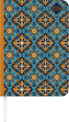 Lady Journal Oriental Pattern 2026 - Taschenkalender A6 (10,7x15,2 cm) - Weekly - 192 Seiten - Notiz-Buch - Termin-Planer - Alpha Edition