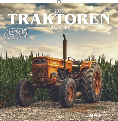 Traktoren 2026 - Broschürenkalender 30x30 cm (30x60 geöffnet) - Kalender mit Platz für Notizen - Tractors - Bildkalender - Wandplaner - Wandkalender