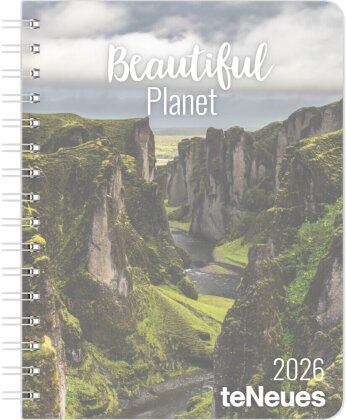 Beautiful Planet 2026 - Buchkalender - Taschenkalender - Fotokalender - 16,5x21,6