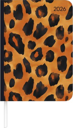 Lady Journal Animal Print 2026 - Taschenkalender A6 (10,7x15,2 cm) - Weekly - 192 Seiten - Notiz-Buch - Termin-Planer - Alpha Edition