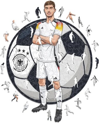 Kai Havertz (Deutsche Nationalmanschaft) - Holz Puzzle Grösse S (150 Teile)