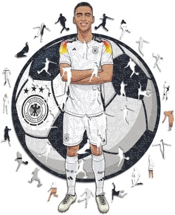 Jamal Musiala (Deutsche Nationalmannschaft) - Holz Puzzle Grösse S (150 Teile)