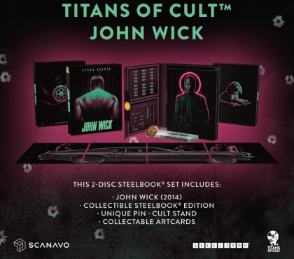 John Wick (2014) (Titans of Cult, Limited Edition, Steelbook, 4K Ultra HD + Blu-ray)