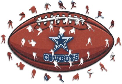 NFL - Dallas Cowboys – Football mit Logo - Holz Puzzle Grösse M (270 Teile)