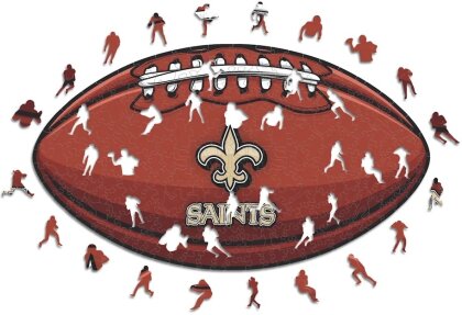 NFL - New Orleans Saints – Football mit Logo - Holz Puzzle Grösse M (270 Teile)