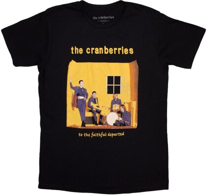 Cranberries,The - Faithfully Departed Cover (Black) T-Shirt