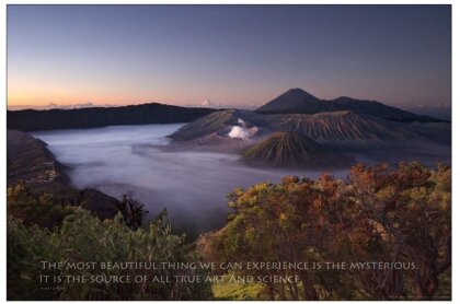 Vulkan Landschaft Poster The Most Beautiful Thing...
