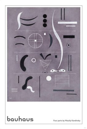 Bauhaus Poster Four Parts Wassily Kandinsky