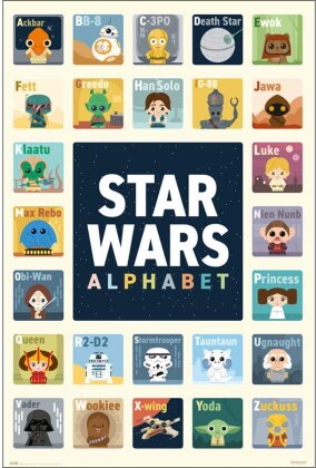 Star Wars - Alphabet ABC Poster