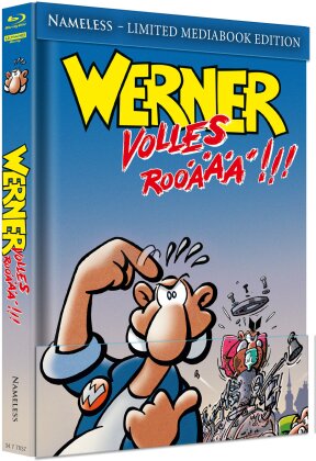 Werner - Volles Rooäää!!! (1999) (Cover A, Limited Edition, Mediabook, 4K Ultra HD + Blu-ray)