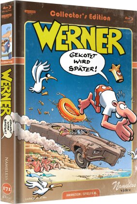 Werner - Gekotzt wird später! (2003) (Cover C, Limited Collector's Edition, Mediabook, 4K Ultra HD + Blu-ray)