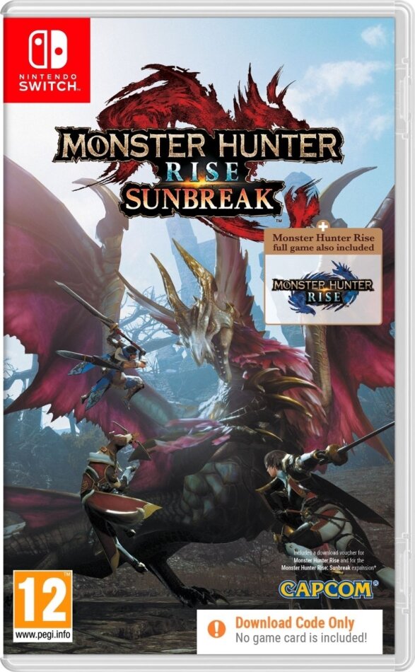 Monster Hunter Rise + Sunbreak - (Code in a Box)