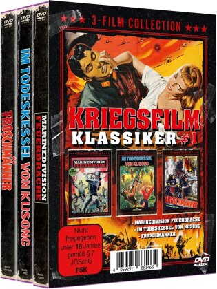 Kriegsfilm Klassiker #1: 3-Film Collection - Marinedivision Feuerdrache / Im Todeskessel von Kusong / Froschmänner (3 DVDs)