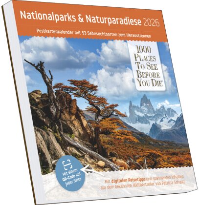 Nationalparks und Naturparadiese Postkartenkalender