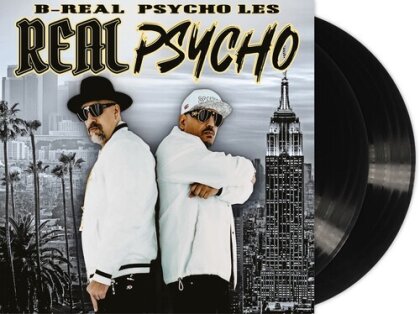 B-Real (Cypress Hill) & Psycho Les (Beatnuts) - Real Psycho (Gatefold, Black Vinyl, Deluxe Edition, 2 LPs)