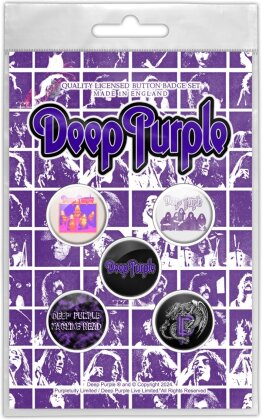 Deep Purple - Logo Button Badge Set