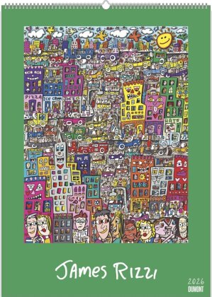 James Rizzi 2026 - Kunst-Kalender - Poster-Kalender - 50x70