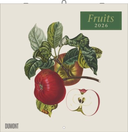 Fruits 2026 - Broschürenkalender - mit historischen Abbildungen alter Obstsorten von Pierre Antoine Poiteau - Format 30 x 30 cm