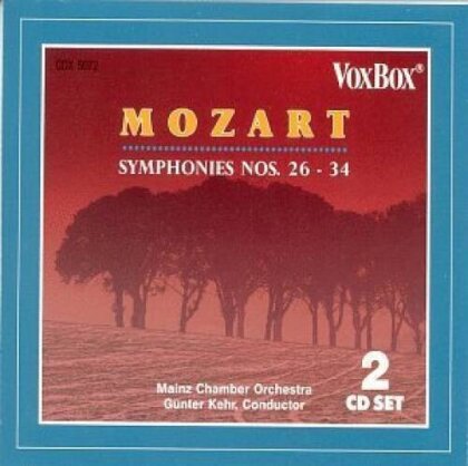 Wolfgang Amadeus Mozart (1756-1791), Günther Kehr & Mainzer Kammerorchester - Symphonies No.26-34 (2 CDs)