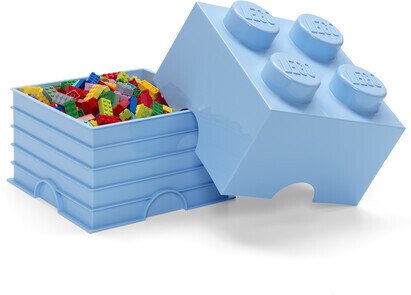 Room Copenhagen - Lego Storage Brick With 4 Knobs Light Blue