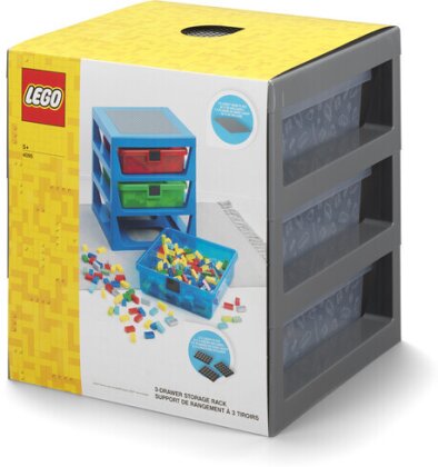 Room Copenhagen - Lego 3 Drawer Storage Rack Grey