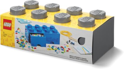 Room Copenhagen - Lego Brick Drawer With 8 Knobs Dark Grey