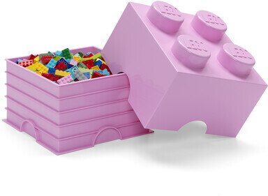 Room Copenhagen - Lego Storage Brick With 4 Knobs Light Purple
