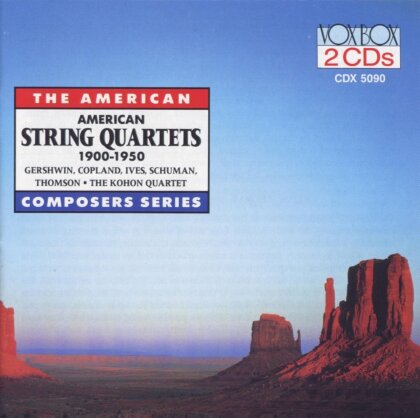 The Kohon Quartet, George Gershwin (1898-1937), Aaron Copland (1900-1990), Charles Ives (1874-1954), … - American String Quartets 1900-1950 (2 CDs)