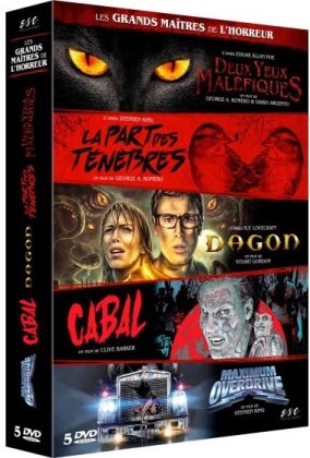 Les Grands maîtres de l'horreur - Deux yeux maléfiques (1990) / La Part des ténèbres (1993) / Dagon (2001) / Cabal (1990) / Maximum Overdrive (1986) (5 DVDs)