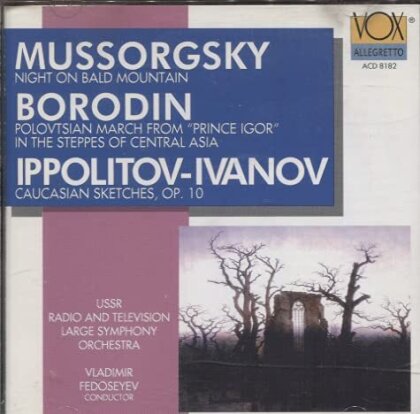 USSR TV and Radio Large Symphony Orchestra, Modest Mussorgsky (1839-1881), Alexander Borodin (1833-1887), Mikhail Ippolitov-Ivanov & Vladimir Fedoseyev - Mussorgsky: A Night on Bald Mountain - Borodin: Po